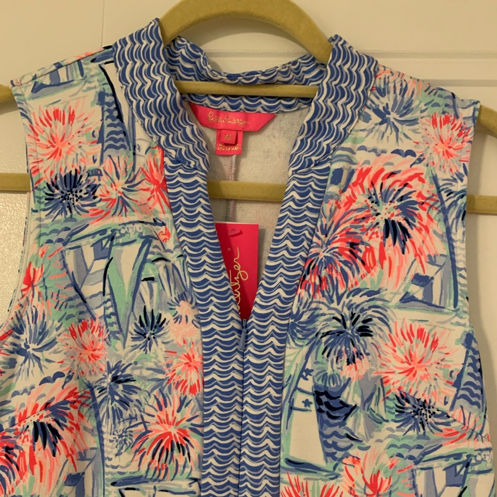 Lilly Pulitzer NWT Larsen dress- XS From Sea to Shining Sea 4th July